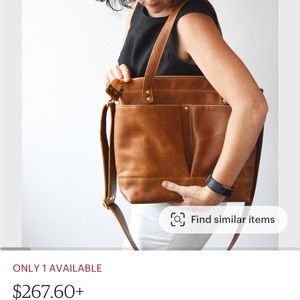 Leather convertible diaper bag / backpack